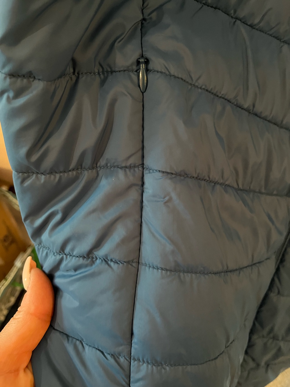 Torrid lightweight Quilted Hooded Puffer Vest - Teal Blue - Picture 5 of 6